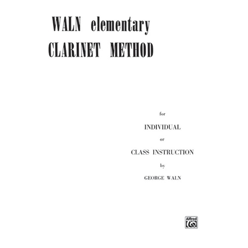 Elementary Clarinet Method
