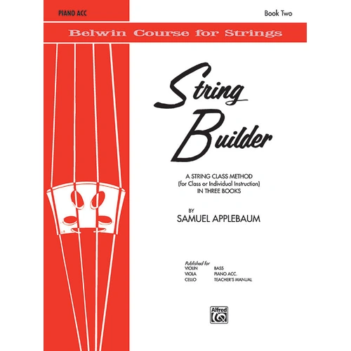 String Builder Book Two - Violin Sheet Music with Piano Accompaniment