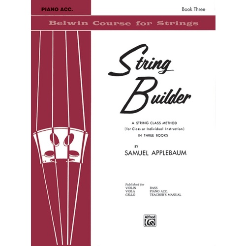String Builder Book Three - Piano Accompaniment for Violin Sheet Music