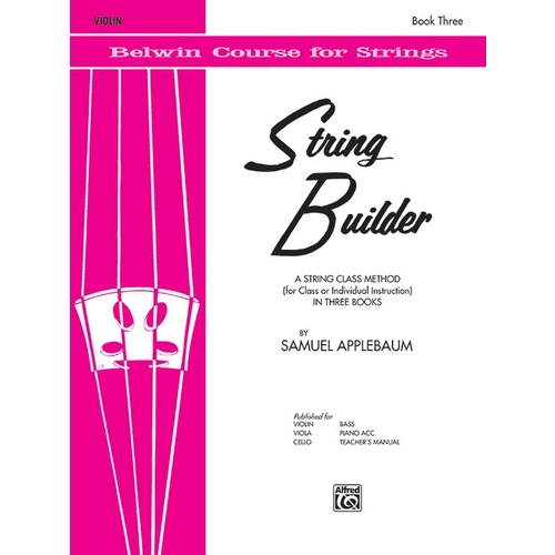 String Builder Book Three - Violin Part