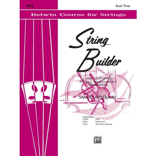 String Builder Book Three Viola Sheet Music