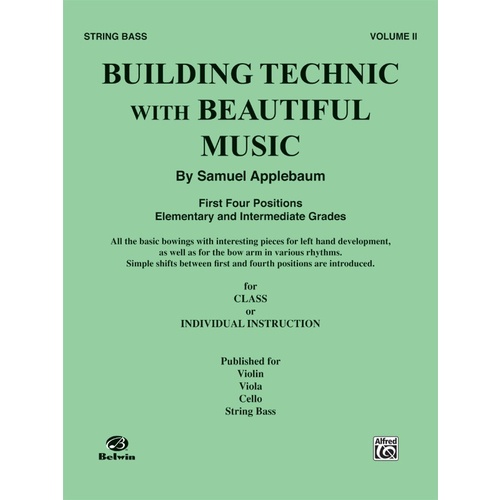 Building Technique With Beautiful Music Book 2 Double Bass