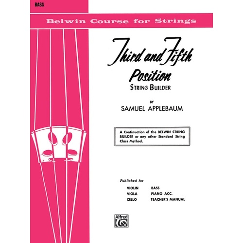 3rd and 5th Position Studies for Double Bass Sheet Music