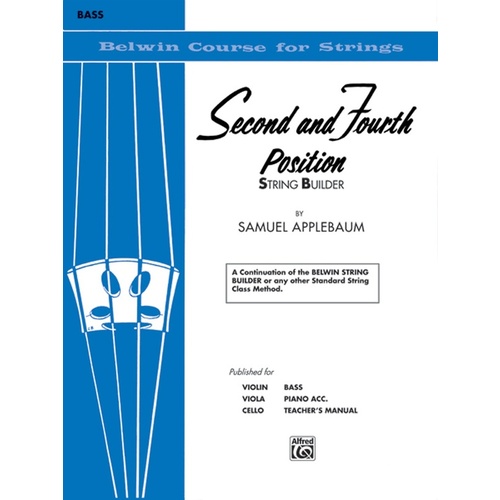 2nd and 4th Position Studies for Double Bass Sheet Music