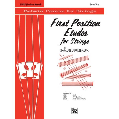First Position Etudes For Strings Score