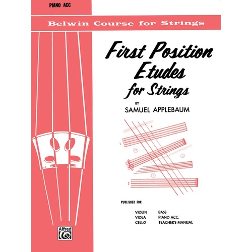 First Position Etudes for Strings with Piano Accompaniment