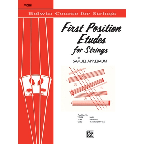 First Position Etudes For Strings Violin