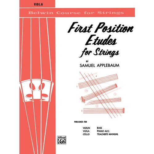First Position Etudes For Strings Viola