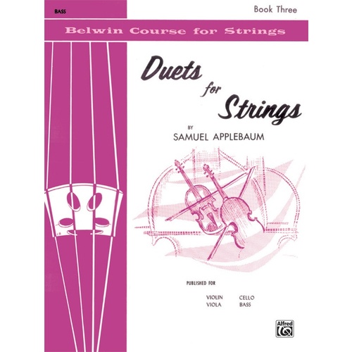 Duets For Strings Book 3 Bass