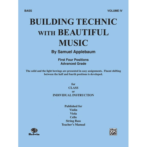 Building Technic for Double Bass with Music Book 4