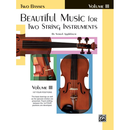Beautiful Music for Two String Instruments Volume 3 - Two Basses Sheet Music