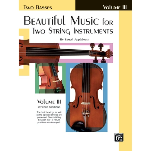 Beautiful Music for Two String Instruments Volume 3 - Two Basses Sheet Music