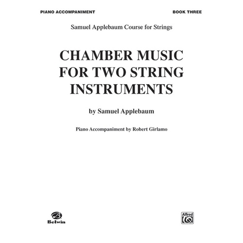 Chamber Music 2 Strings Book 3 Piano