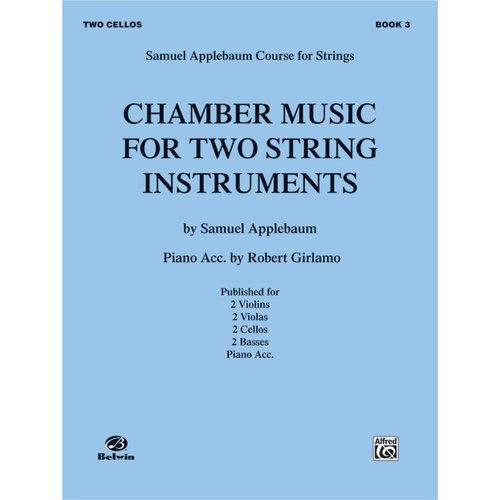 Chamber Music 2 Strings Book 3 Vc