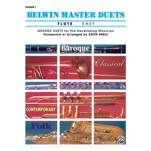 Belwin Master Duets Easy Book 1 Flute