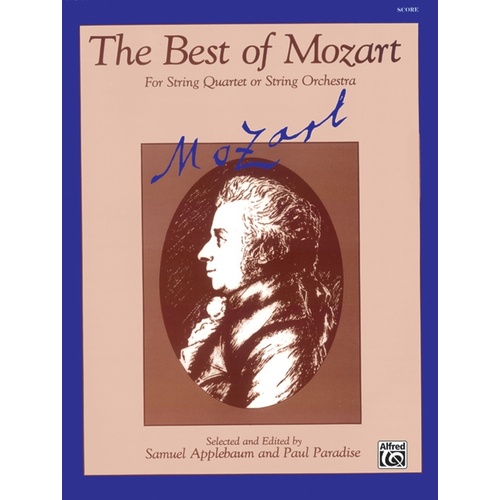 Best of Mozart String Orchestra Score Edited by Applebaum/Parad