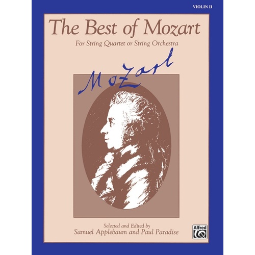 Best Of Mozart String Orchestra Violin 2 Ed Applebaum/Parad