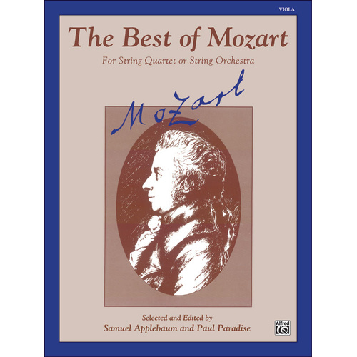 Best of Mozart Viola Sheet Music Ed. Applebaum/Paradis