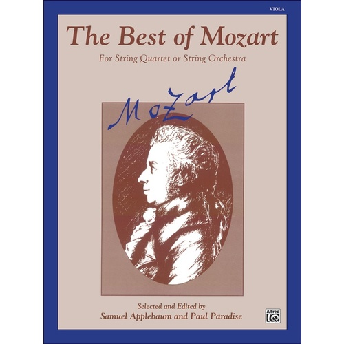 Best Of Mozart String Orchestra Viola Ed Applebaum/Paradis