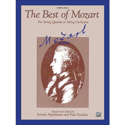 Best Of Mozart String Orchestra Double Bass Ed Applebaum/Paradise