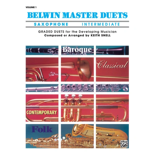 Belwin Master Duets Intermediate Book 1 for Alto Saxophone