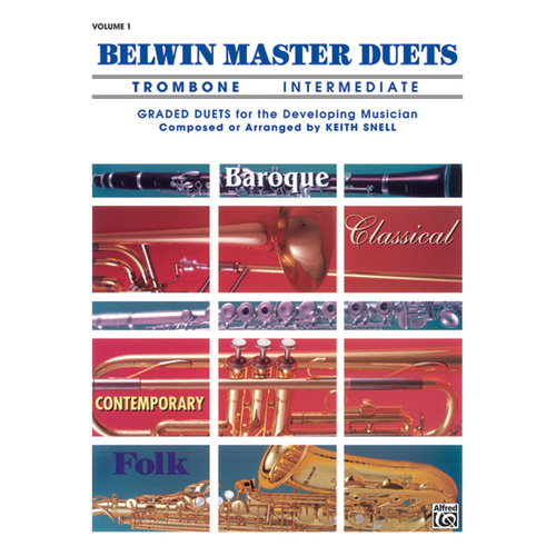 Belwin Master Duets Intermediate Book 1 Trombone Sheet Music