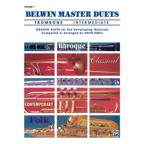 Belwin Master Duets Intermediate Book 1 Trombone