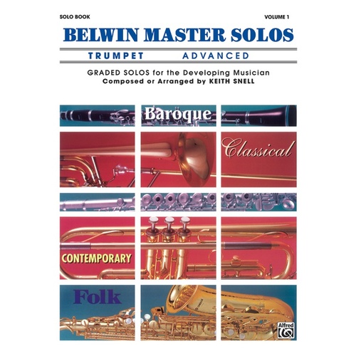 Belwin Master Solos Advanced Book 1 Trumpet Sheet Music