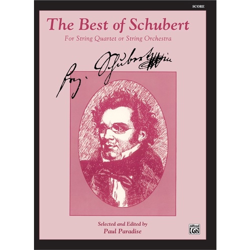 Best of Schubert String Orchestra Sheet Music Arranged by Paradise