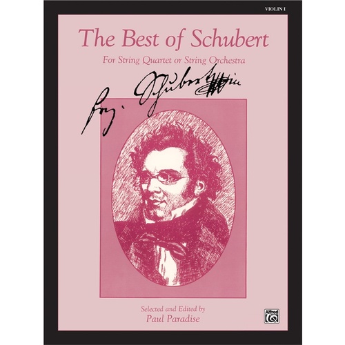 Best of Schubert Violin Sheet Music for String Orchestra Arranged by Paradise