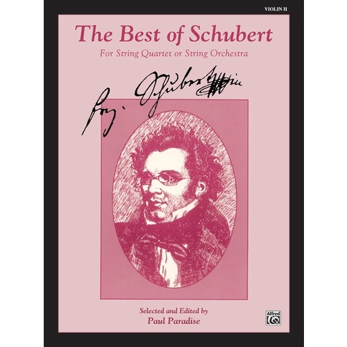 Best Of Schubert String Orchestra Violin 2 Arr Paradise