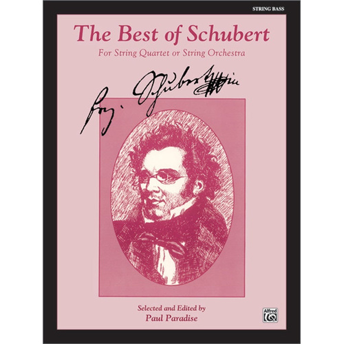 Best of Schubert String Orchestra Double Bass Part Sheet Music
