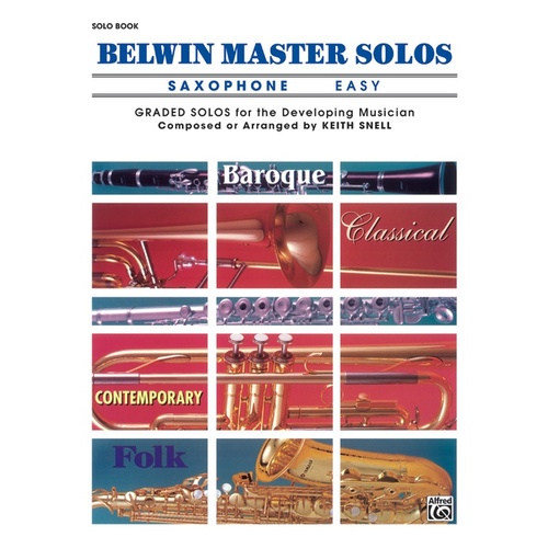 Belwin Master Solos Easy Book 1 for Alto Saxophone