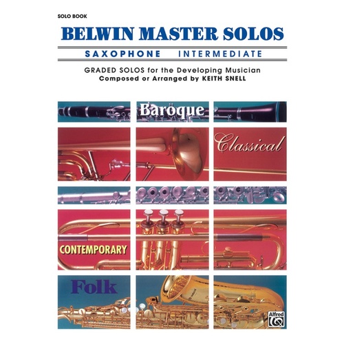 Belwin Master Solos Intermediate Book 1 Alto Sax