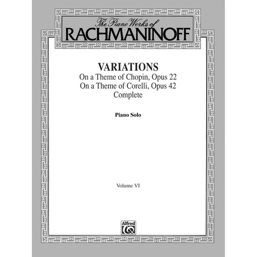 Variations Piano Sheet Music Volume 6