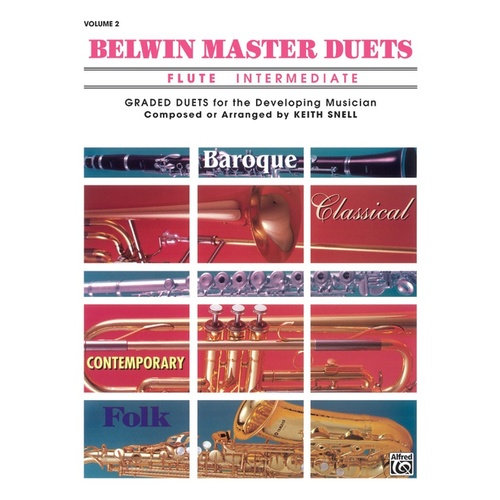 Belwin Master Duets Intermediate Book 2 Flute