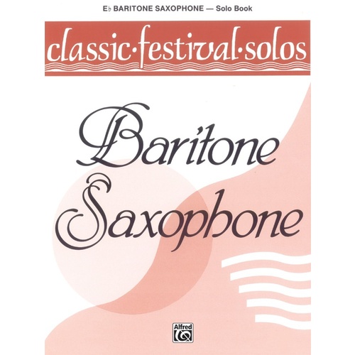 Classic Fest Solos V-1 Bari Sax Sheet Music