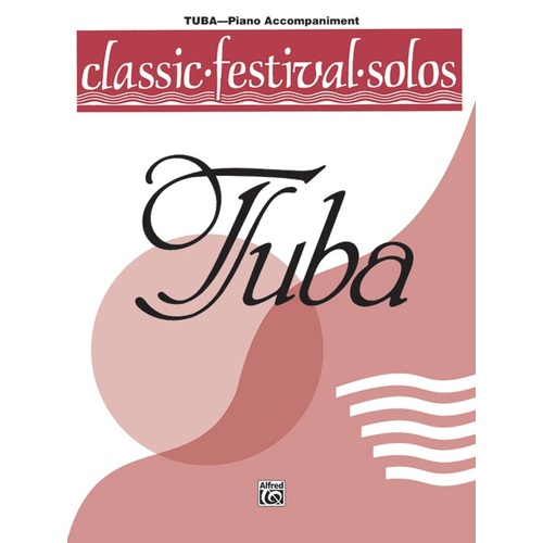 Classic Festival Solos Book 1 Tuba Piano Accomp