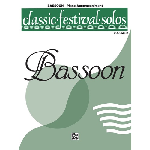 Classic Festival Solos Book 2 Bassoon Piano Accomp