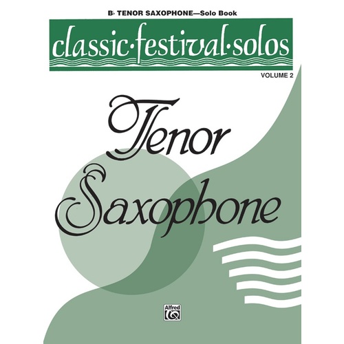 Classic Festival Solos Book 2 Ten Sax