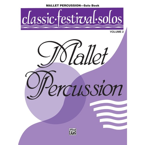 Classic Festival Solos Book 2 Mallet Percussion