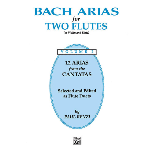 Bach Arias for Two Flutes Volume 1 - Flute Duets Sheet Music