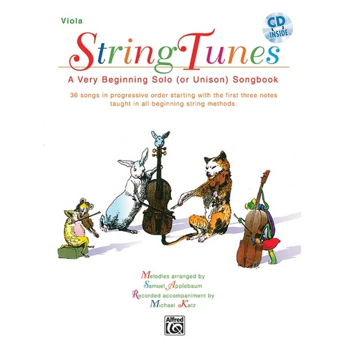 String Tunes Very Beginning Solo Songbook- Viola