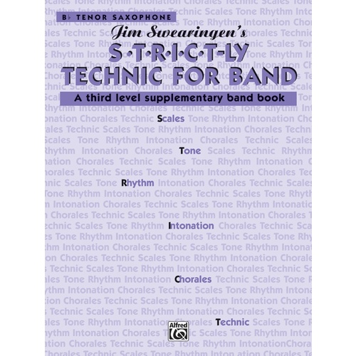 Strictly Technic for Band Grade 3 B Flat Tenor Saxophone Sheet Music