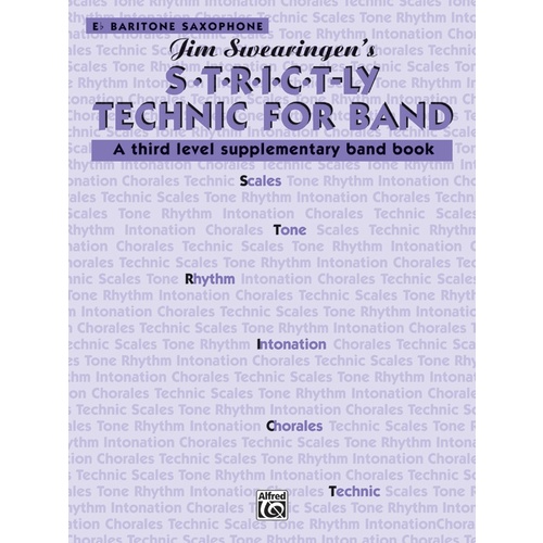 Strictly Technic for Band Grade 3 E Flat Baritone Saxophone Sheet Music