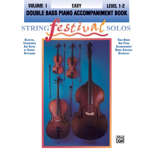 String Festival Solos Volume 1 Bass Piano Accompaniment