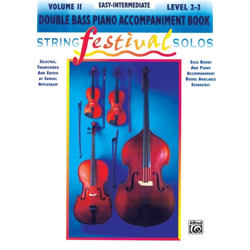 String Festival Solos Volume 2 Double Bass Piano Accompaniment