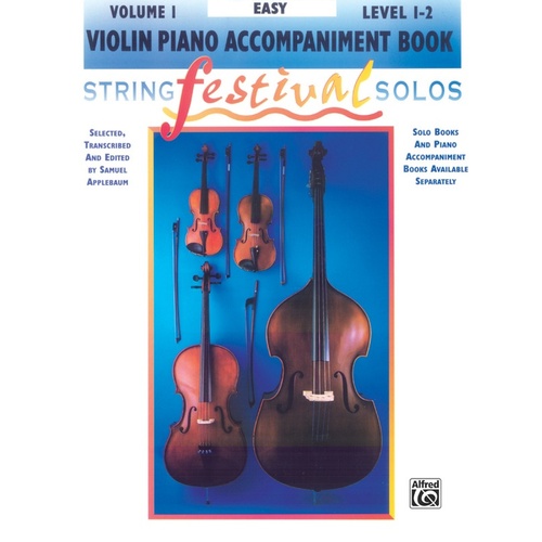 String Festival Solos Volume 1 for Violin with Piano Accompaniment