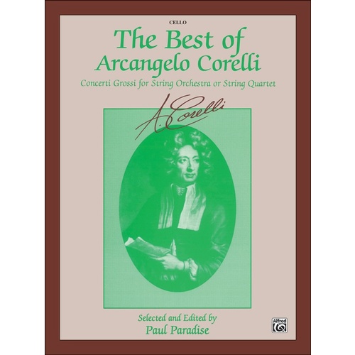 Best of Corelli Cello Sheet Music
