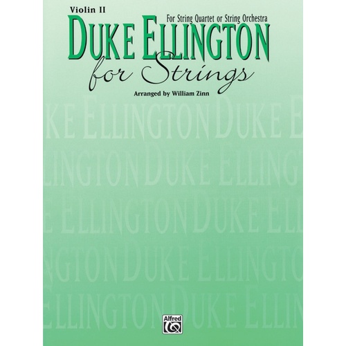 Duke Ellington For Strings Violin 2 Arr Zinn